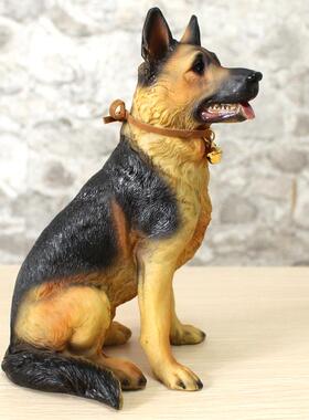 SZ-22LG年初大促脂小号仿狼真狗桌头装饰德国树牧羊犬摆件厂家直
