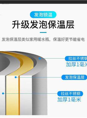商用蒸汽盘管开水桶超大容量工业盘管烧水炉汽开水器层双层保温