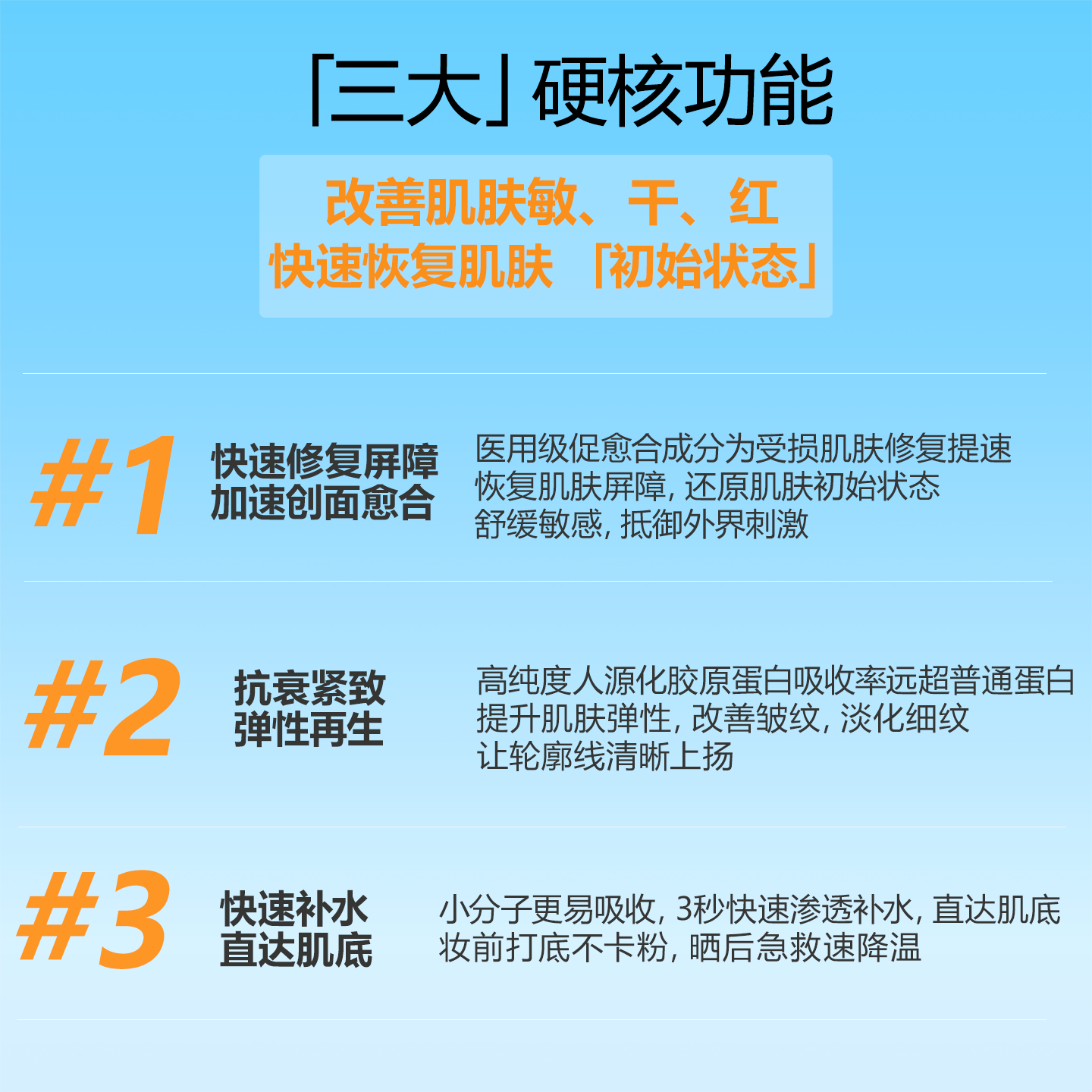 可孚医用重组人源胶原蛋白喷雾补水护屏障械字号医用冷敷贴颜本舒