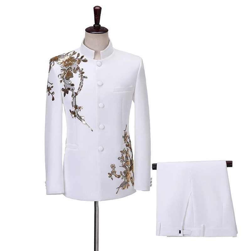 中山装中式主持人服装男成人套装歌手礼服合唱团中国风民族演出服,淘宝优惠券,粉丝福利购,淘宝优惠卷