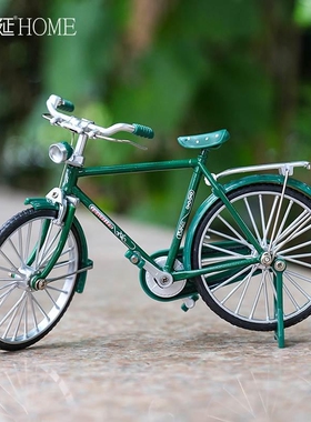 复古怀旧二八大杠自行车仿真模型摆件男女单车创意6780年代老物件