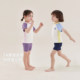 Cool and quick-drying children's split swimsuit boy's short-sleeved swimsuit girl's shorts sun protection baby swimsuit summer