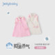 Girls Dress 2026 New Children's Lapel Clothes Printed Baby Summer Dress Thin Casual Children's Skirt Summer