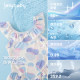 Sun protection and quick drying, girls' one-piece swimsuit, children's doll collar swimming clothes, children's swimwear, cool baby summer clothes