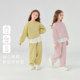 7A Antibacterial Girls Long Sleeve Suit Baby Fashionable Lace Children's Two-piece Spring Clothes Spring Clothes for Older Girls