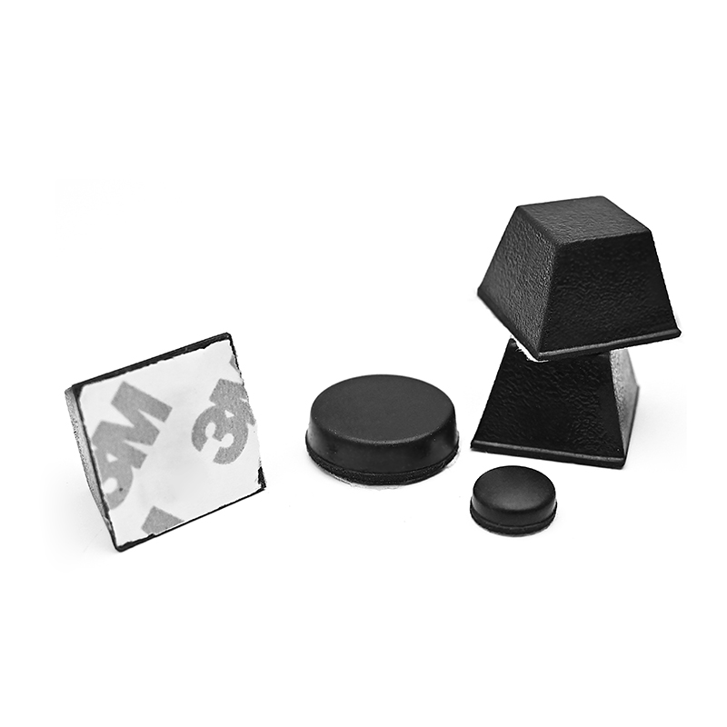 Self-adhesive machine feet square foot pads chassis anti-collision furniture foot pads anti-slip rubber shock-absorbing anti-collision self-adhesive foot pads