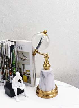 家居饰品地仪品摆件水晶水晶地球玻璃球水晶公球书桌办室软装饰球