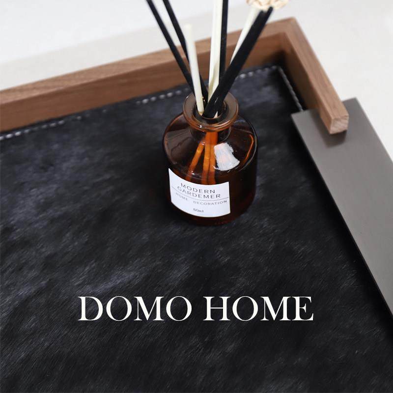 欧式轻奢覆古胡桃木马毛香薰托 托盘首饰盘客厅茶几家居衣帽间收,淘宝优惠券,粉丝福利购,淘宝优惠卷