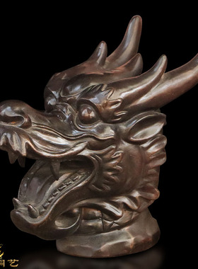 纯铜龙头圆明园兽首摆件精工大小号十二生肖龙办公室龙头精工品铜