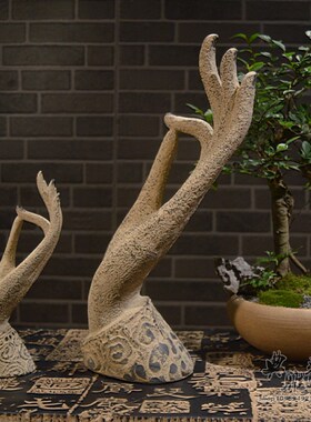 现代办公桌装饰树脂工艺品礼品创意招财风水摆设摆饰佛手纤摆件