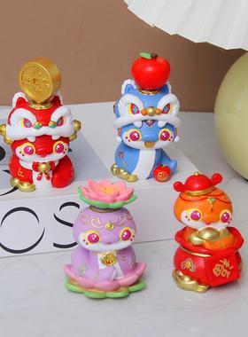 蛇年盲盒蛇来运转蛇年吉祥物转转车载摆件公司年会送礼品定制LOGO