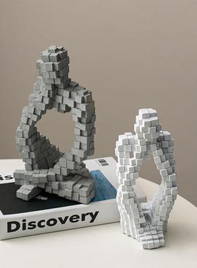 创意现代简约抽象艺术摆件电视柜酒柜轻奢高档家居装饰品玄关客厅