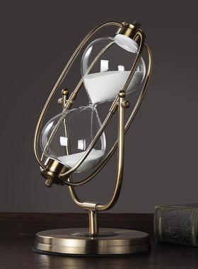 现代轻奢沙漏计时器家居客厅电视柜装饰品高档书柜办公室桌面摆件