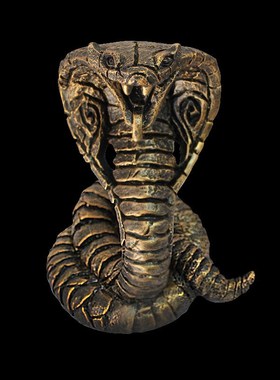 眼镜蛇摆件吉祥物十二生肖蛇年家居客厅玄关装饰品树脂工艺品