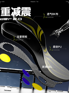 篮球定制鞋垫迈高乐前锋专用弹跳