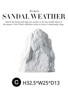 极简样板房家居装饰摆件客厅玄关摆G场组合软装饰品假山艺术品