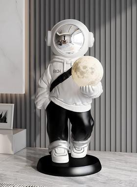 贝汉美宇航员客厅落地摆件家居电视柜大型太空人乔迁礼物
