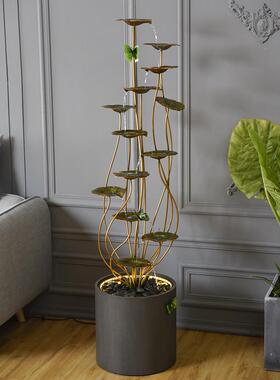 采购产品现代无障碍豪华饰品，居品，落泉地式水景，客厅流WYI水