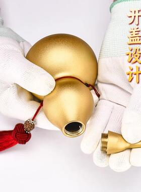 铜葫芦K050101挂件空心开口葫芦玄关装饰芦客件厅摆黄铜宅镇金葫