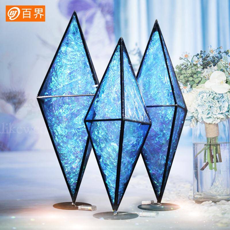 款婚庆道具贴膜宝石BJ1830路饰引灯婚礼台吊顶道具婚舞庆活动装新 - 图2