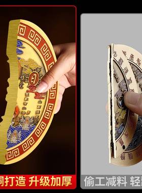 铜山海镇麒迁麟室外挂件大门室内纯极铜八卦镜CJ-032太全镇家宅用