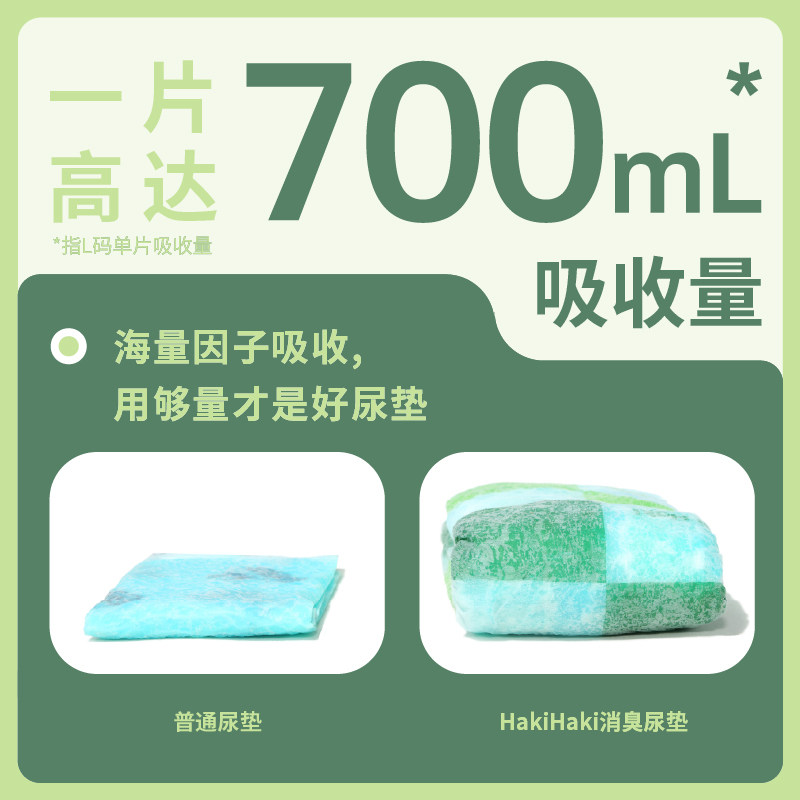 HakiHaki宠物用品尿布加厚除臭吸水一次性狗尿垫狗厕所用品尿不湿