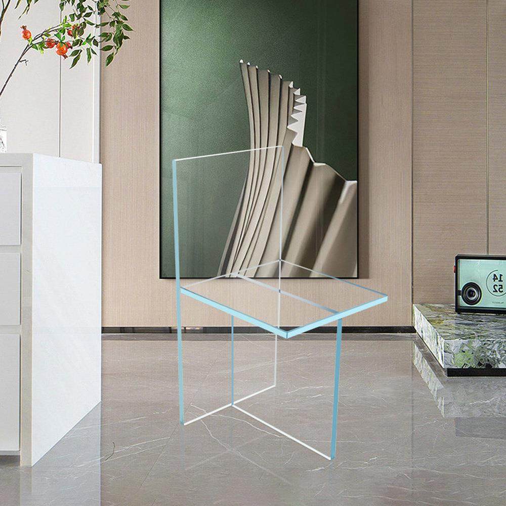 2024简约水晶透明椅子亚克力家用卧室会议室书房椅子餐桌椅化妆凳,淘宝优惠券,粉丝福利购,淘宝优惠卷