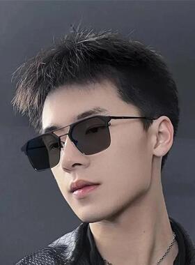 【潮酷型男】太阳镜户外遮阳时尚双梁男士百搭墨镜骑行驾驶防眩目