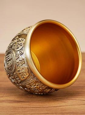 西曼迪新铜制百福缸以锭聚财，聚宝盆饰纯铜