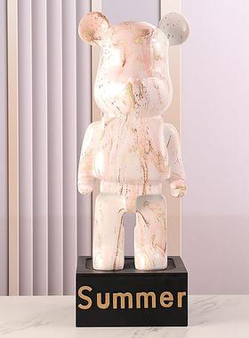 轻奢客厅电视柜暴力熊存钱罐落地大摆件玄关酒柜现代家居创意饰品