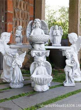 欧式6329庭院装天爱丽斯大花园别墅客树脂户外落地厅造景布饰置使