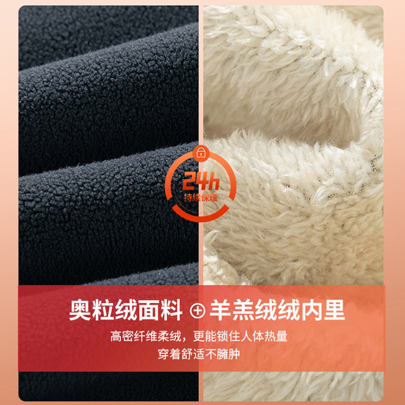 品牌热销秋冬羊羔绒裤子加绒加厚男士休闲裤保暖宽松大码直筒棉裤,淘宝优惠券,粉丝福利购,淘宝优惠卷