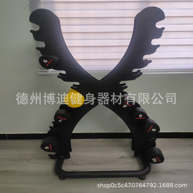 Storage rack dumbbell display rack household X-shaped dumbbell rack commercial equipment 10 pairs of dumbbell rack fitness
