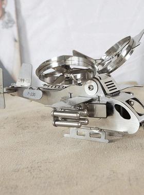 飞机模型新款金属激光切割武直猛禽摆件SMG战斗直升机摆件礼物