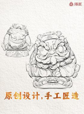 琢匠钟馗摆件国风防小人办公室桌面装饰品悟道系列镇宅铜手把件