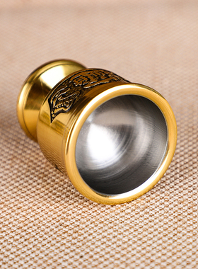 极速财神b招财圣水杯纯铜拜神杯子关公供奉佛具酒杯家用供水杯供