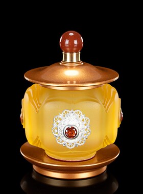 极速佛具套装琉璃供佛用品u家用全套敬神佛前香炉供佛灯供水杯供