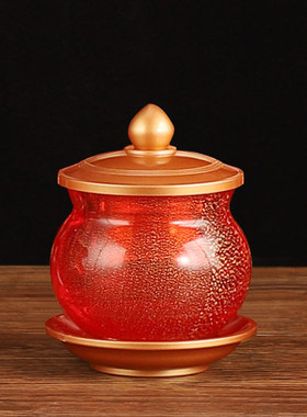 极速台湾星空琉璃佛具p供佛用品套装财神供具关公家用供水杯香炉