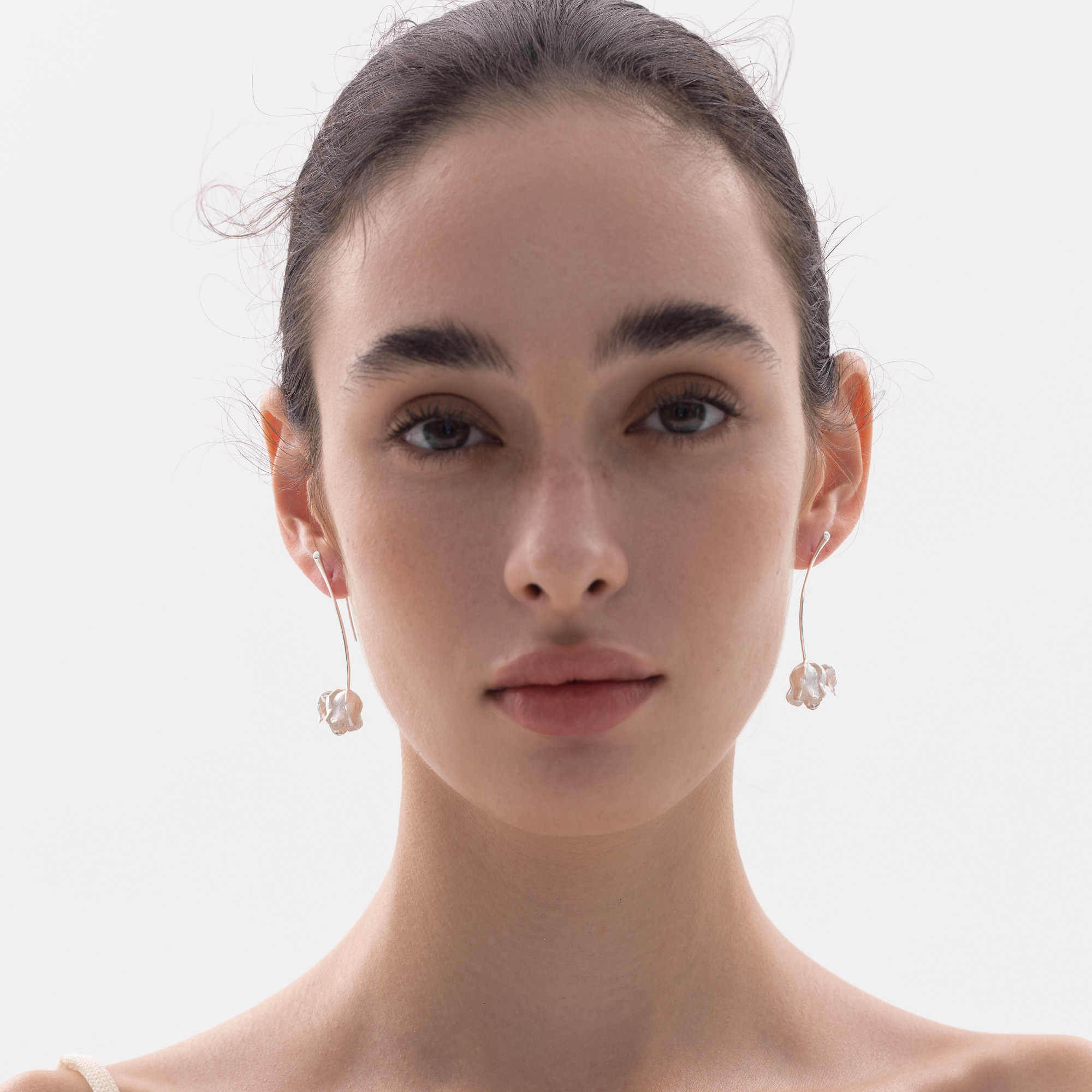 YETYIT也缇 自然之息郁金香小众优雅中式浪漫素雅s925纯银耳环,淘宝优惠券,粉丝福利购,淘宝优惠卷