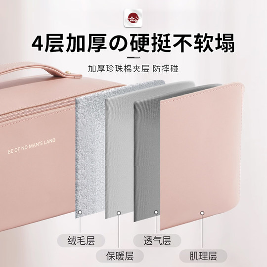 Bolsa de cosméticos japonesa para mujer, bolsa de almacenamiento de productos para el cuidado de la piel, portátil, de gran capacidad, de alta gama, de viaje, novedad de 2024