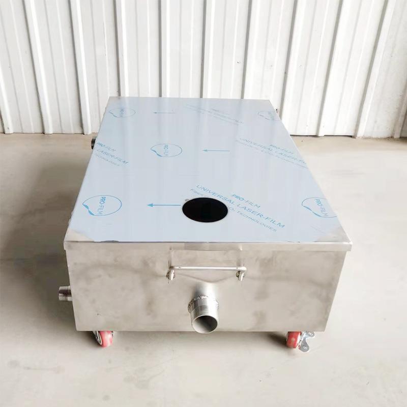 商用厨房设备餐厅钢油水不分地离器隔油池带沟锈隔油池过滤截渣网 - 图1