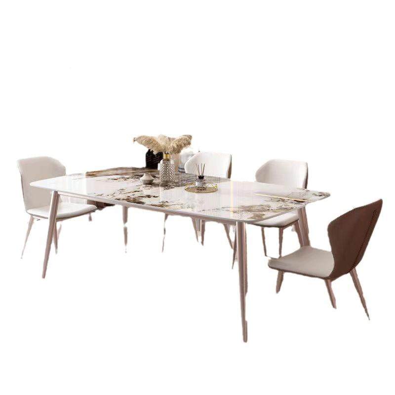 奢意式轻岩餐板餐桌椅组合现代桌简约小户型餐桌家用988长条客厅,淘宝优惠券,粉丝福利购,淘宝优惠卷