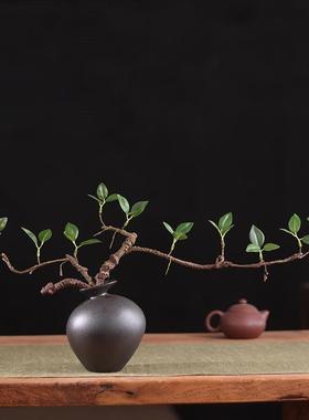 新中式OTN禅酒意花器陶花台面茶室客厅柜民宿装饰瓶品花器摆件装