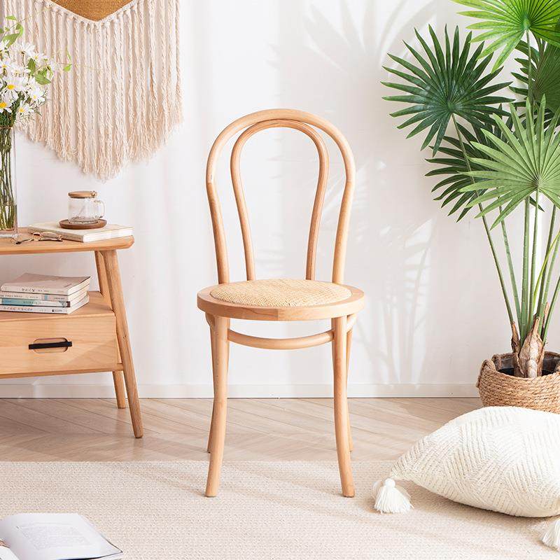 餐椅法式索耐特椅thonet桑纳椅美式中古婚礼酒店复古餐厅藤编椅子 - 图1