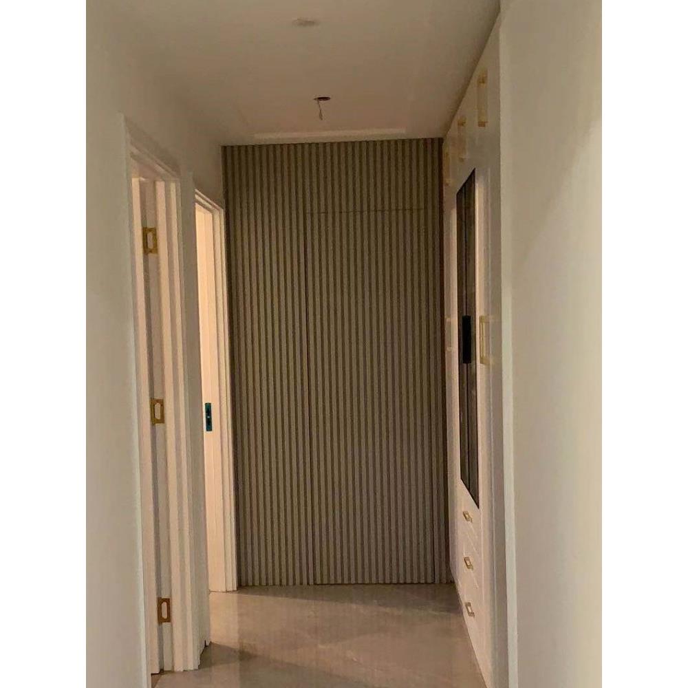 定制实木覆合涂料室内Normcore窄无界木贴面背景墙客厅集成隐形秘 - 图3