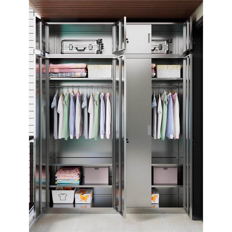 定制304不锈钢家用阳台柜防水防晒防锈潮金属衣柜储物柜子,淘宝优惠券,粉丝福利购,淘宝优惠卷
