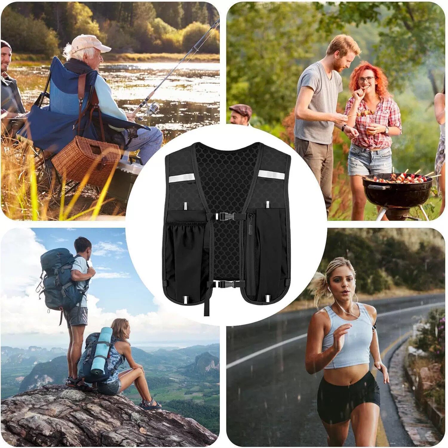 New vest bag running mobile phone bag cycling storage bag