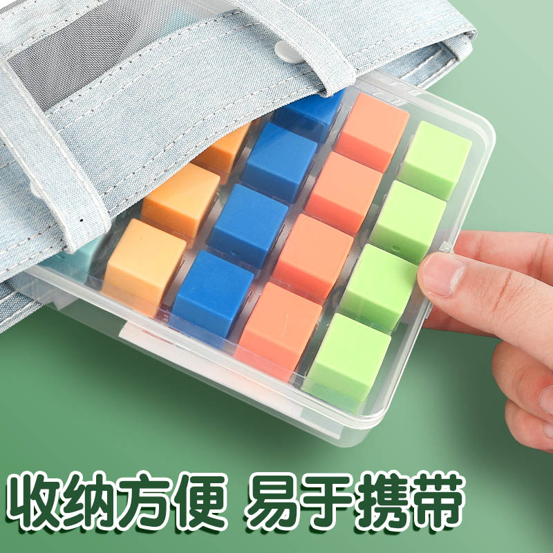 得力磁性正方体方块教具磁力立体图形几何体模型小学一到六年级数学儿童观察小积木立方体六面磁吸长方体学具 - 图3