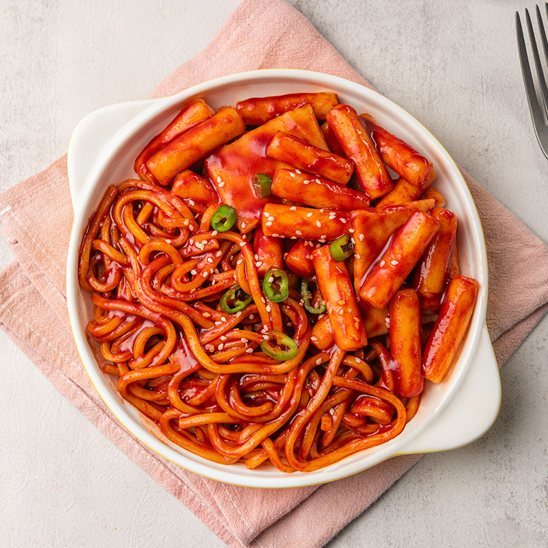 圃美多韩式辣拉面炒年糕韩国进口原料5分钟速食经典料理下饭餐,淘宝优惠券,粉丝福利购,淘宝优惠卷
