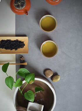 陶迷小型流水器喷泉装饰品客厅办公室竹节创意造型装饰品摆件陶瓷